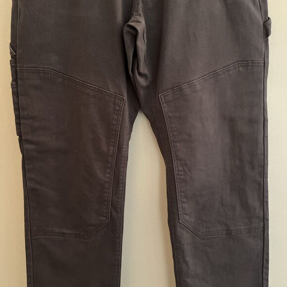 CATERPILLAR CAT Double Reinforced Knee Cargo Canvas Denim Work Pant, Gray- 36x32 - Picture 3 of 12